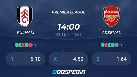 Arsenal vs fulham oddspedia 2022 Football Championship ️Free Betting Tips & Predictions ⚡ Livescore & Streams 🏆 Best Betting Odds ⭐ StatsJoao Palhinha stunned Arsenal with a late equaliser as 10-player Fulham came back to claim a dramatic 2-2 draw at the Emirates and end their hosts' perfect start to the Premier League season